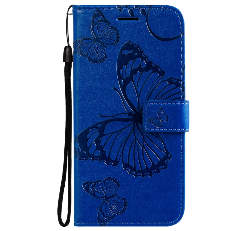 For Samsung Galaxy S21 FE Pressed Printing Butterfly Pattern Horizontal Flip PU Leather Case with Holder & Card Slots & Wallet & Lanyard