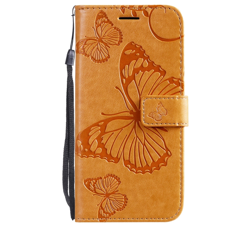 For Samsung Galaxy S21 FE Pressed Printing Butterfly Pattern Horizontal Flip PU Leather Case with Holder & Card Slots & Wallet & Lanyard
