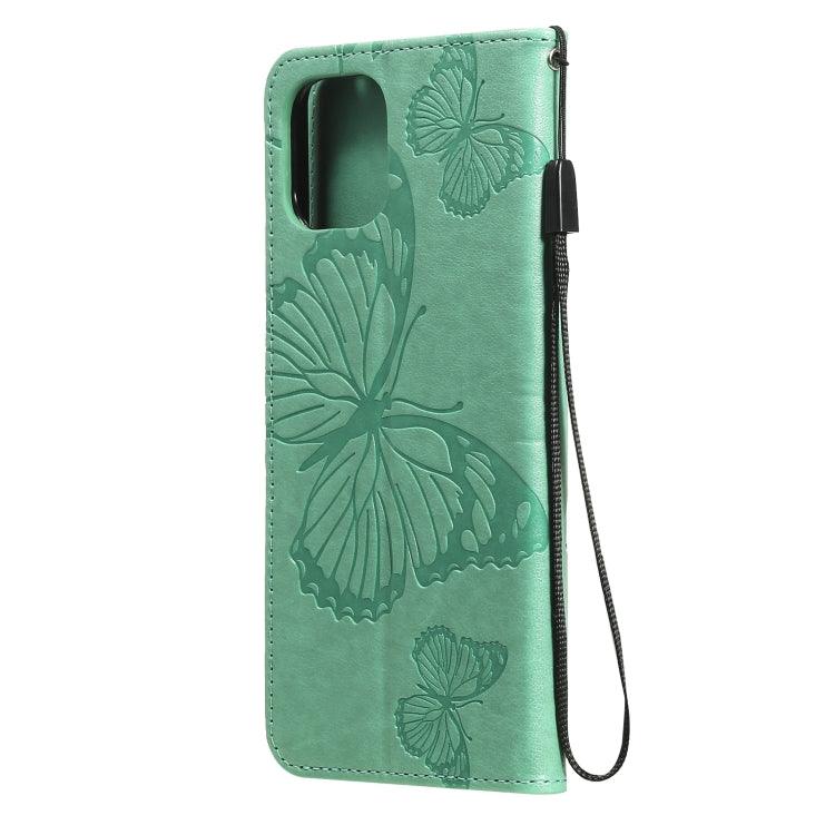 For Xiaomi Mi 11 Lite Pressed Printing Butterfly Pattern Horizontal Flip PU Leather Case with Holder & Card Slots & Wallet & Lanyard
