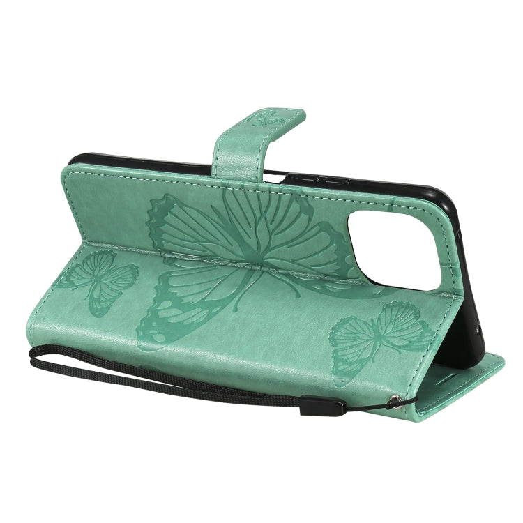 For Xiaomi Mi 11 Lite Pressed Printing Butterfly Pattern Horizontal Flip PU Leather Case with Holder & Card Slots & Wallet & Lanyard