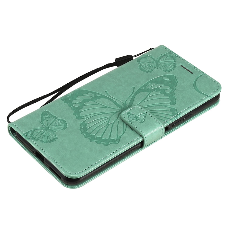 For Xiaomi Mi 11 Lite Pressed Printing Butterfly Pattern Horizontal Flip PU Leather Case with Holder & Card Slots & Wallet & Lanyard
