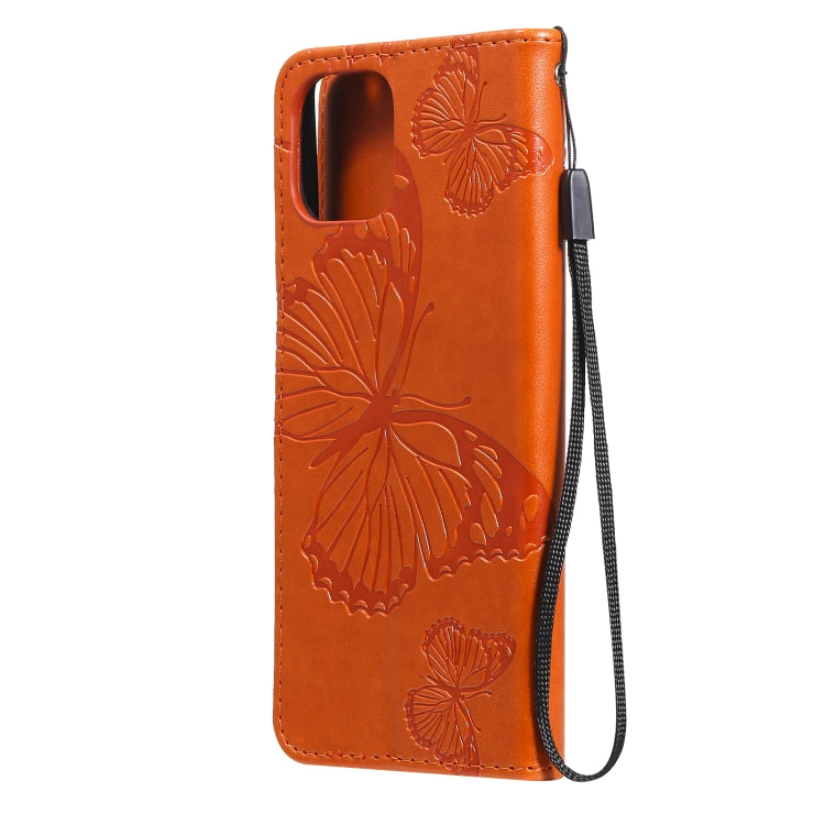For Xiaomi Mi 11 Lite Pressed Printing Butterfly Pattern Horizontal Flip PU Leather Case with Holder & Card Slots & Wallet & Lanyard