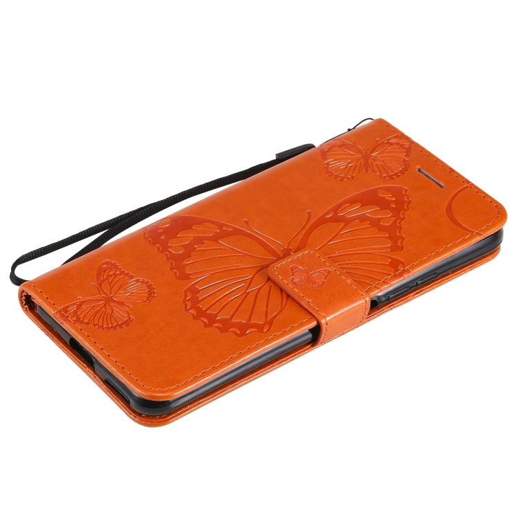 For Xiaomi Mi 11 Lite Pressed Printing Butterfly Pattern Horizontal Flip PU Leather Case with Holder & Card Slots & Wallet & Lanyard