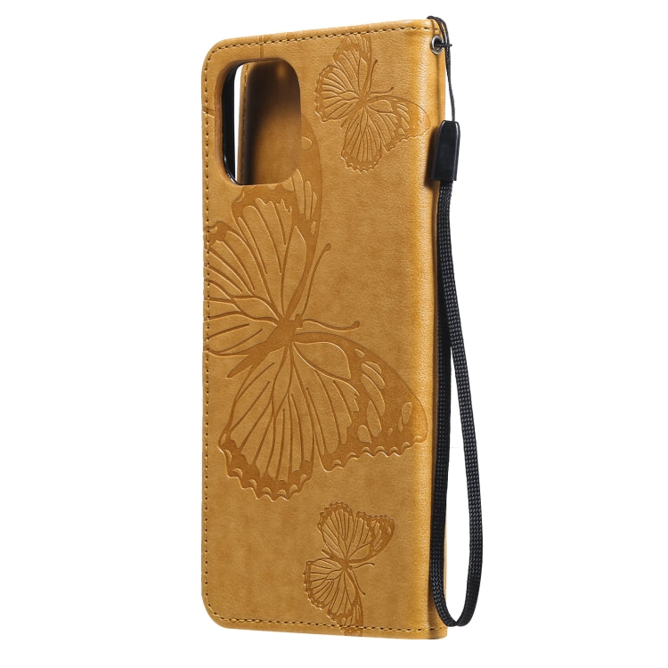 For Xiaomi Mi 11 Lite Pressed Printing Butterfly Pattern Horizontal Flip PU Leather Case with Holder & Card Slots & Wallet & Lanyard