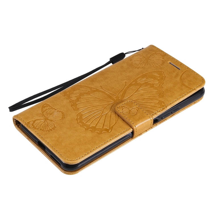 For Xiaomi Mi 11 Lite Pressed Printing Butterfly Pattern Horizontal Flip PU Leather Case with Holder & Card Slots & Wallet & Lanyard