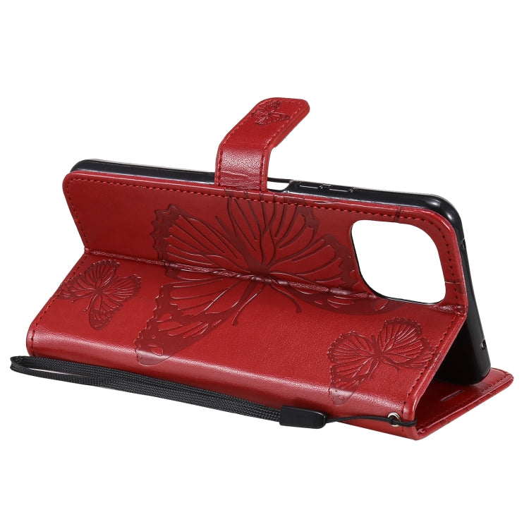 For Xiaomi Mi 11 Lite Pressed Printing Butterfly Pattern Horizontal Flip PU Leather Case with Holder & Card Slots & Wallet & Lanyard