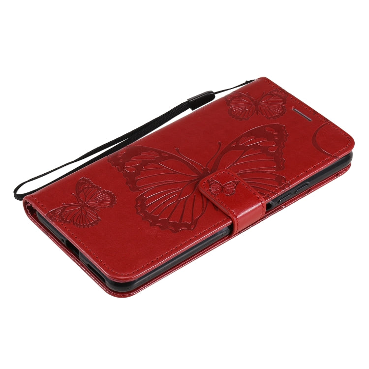 For Xiaomi Mi 11 Lite Pressed Printing Butterfly Pattern Horizontal Flip PU Leather Case with Holder & Card Slots & Wallet & Lanyard