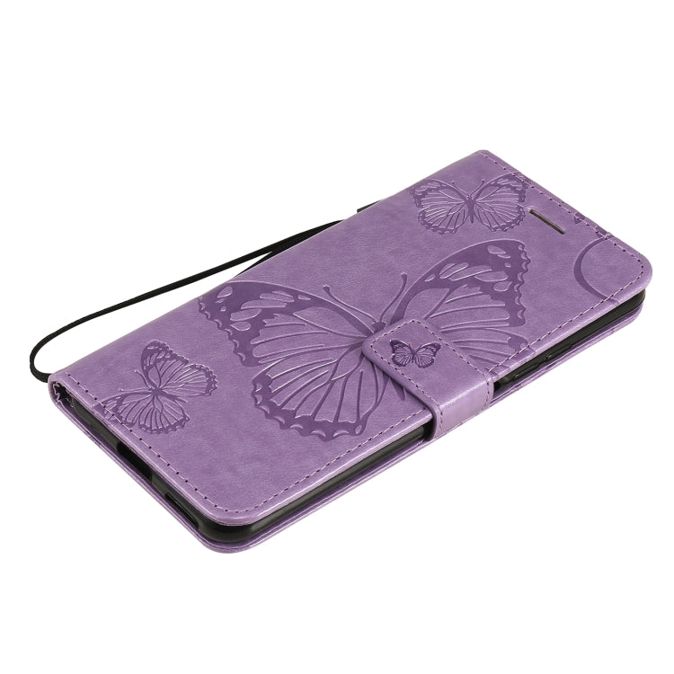 For Xiaomi Mi 11 Lite Pressed Printing Butterfly Pattern Horizontal Flip PU Leather Case with Holder & Card Slots & Wallet & Lanyard