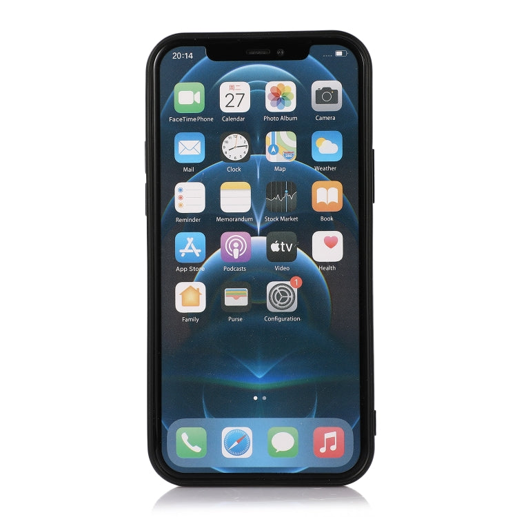 For iPhone 12 Pro Max Carbon Fiber Skin PU + PC + TPU Shockprof Protective Case
