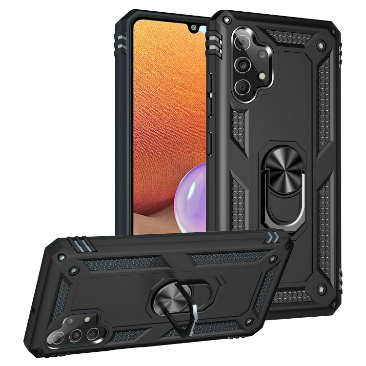 For Samsung Galaxy A32 4G Shockproof TPU + PC Protective Case with 360 Degree Rotating Holder
