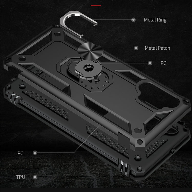 For Samsung Galaxy A32 4G Shockproof TPU + PC Protective Case with 360 Degree Rotating Holder