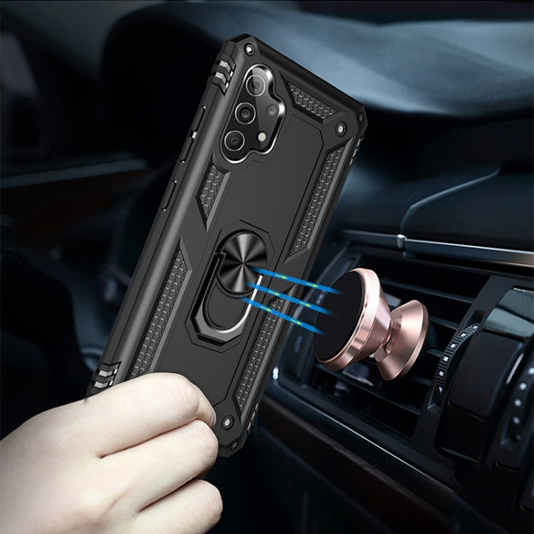 For Samsung Galaxy A32 4G Shockproof TPU + PC Protective Case with 360 Degree Rotating Holder