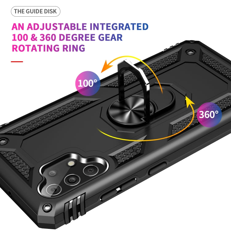 For Samsung Galaxy A32 4G Shockproof TPU + PC Protective Case with 360 Degree Rotating Holder