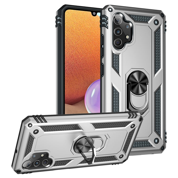 For Samsung Galaxy A32 4G Shockproof TPU + PC Protective Case with 360 Degree Rotating Holder
