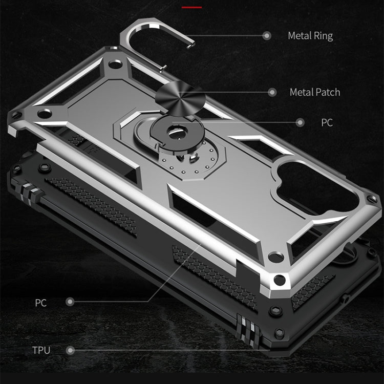 For Samsung Galaxy A32 4G Shockproof TPU + PC Protective Case with 360 Degree Rotating Holder