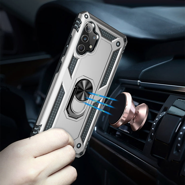 For Samsung Galaxy A32 4G Shockproof TPU + PC Protective Case with 360 Degree Rotating Holder