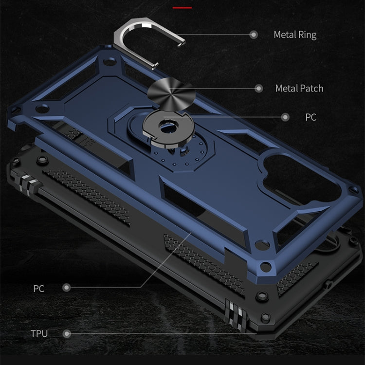 For Samsung Galaxy A32 4G Shockproof TPU + PC Protective Case with 360 Degree Rotating Holder