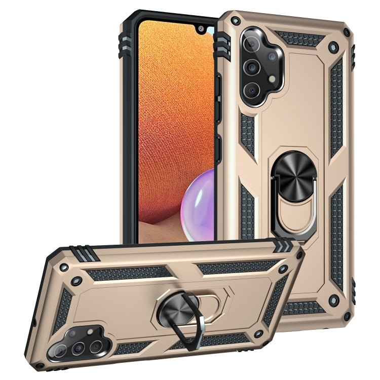 For Samsung Galaxy A32 4G Shockproof TPU + PC Protective Case with 360 Degree Rotating Holder
