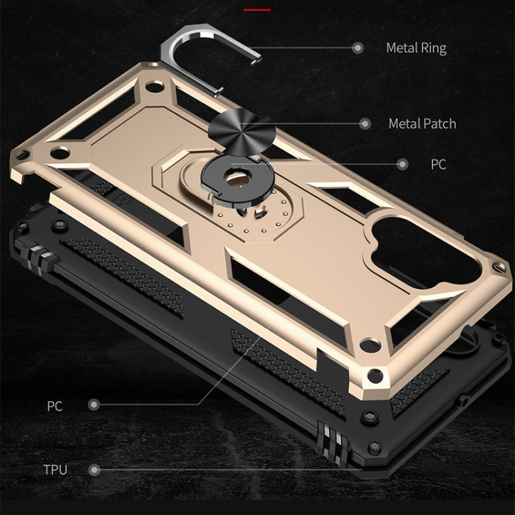 For Samsung Galaxy A32 4G Shockproof TPU + PC Protective Case with 360 Degree Rotating Holder
