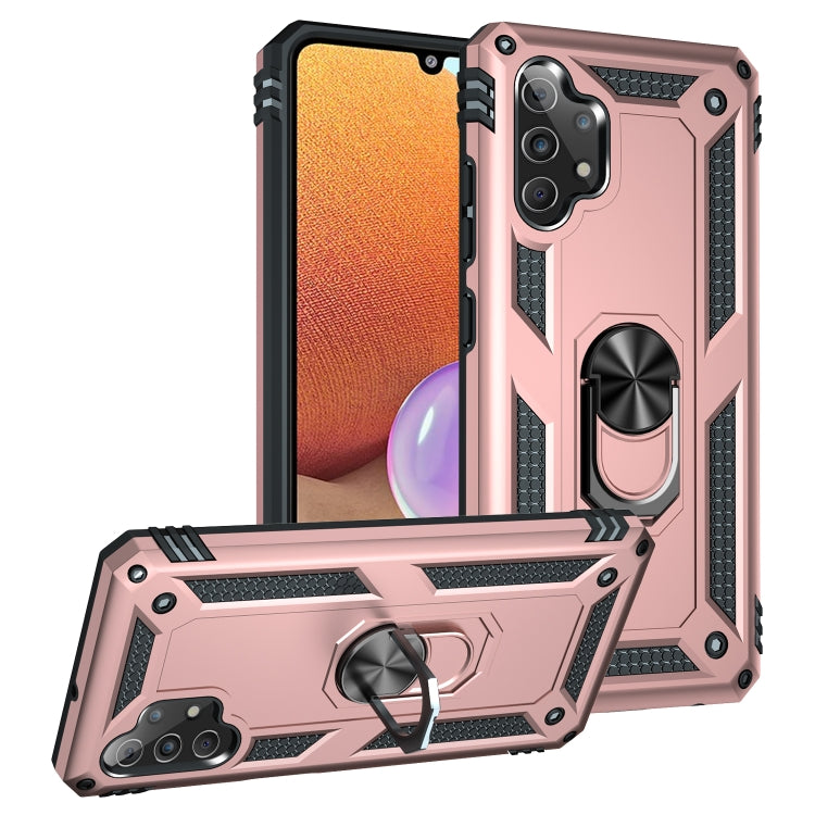 For Samsung Galaxy A32 4G Shockproof TPU + PC Protective Case with 360 Degree Rotating Holder