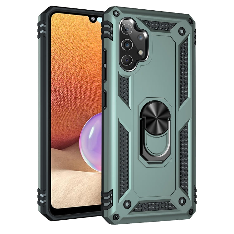 For Samsung Galaxy A32 4G Shockproof TPU + PC Protective Case with 360 Degree Rotating Holder