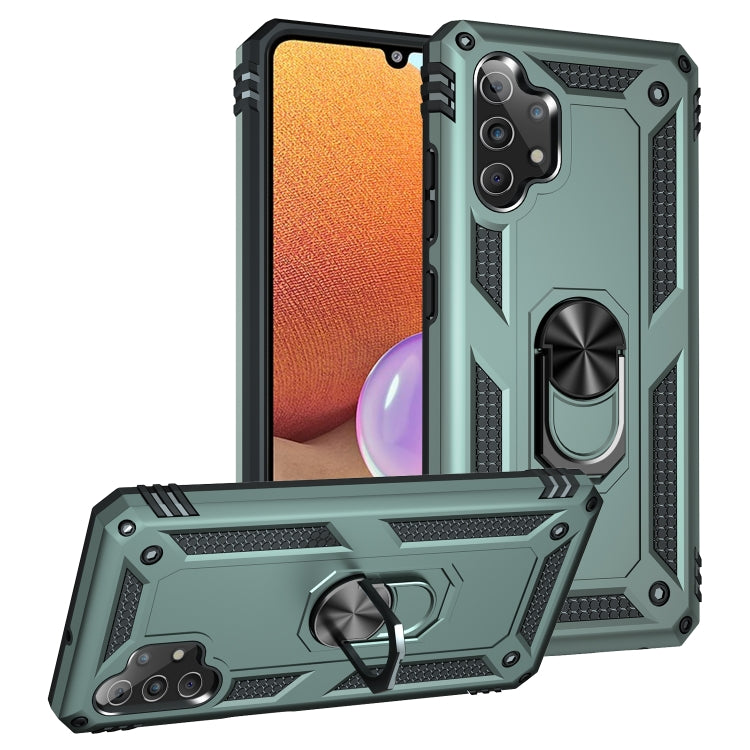 For Samsung Galaxy A32 4G Shockproof TPU + PC Protective Case with 360 Degree Rotating Holder