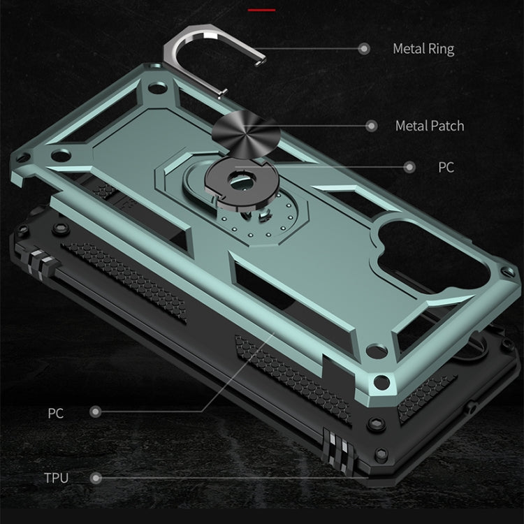 For Samsung Galaxy A32 4G Shockproof TPU + PC Protective Case with 360 Degree Rotating Holder