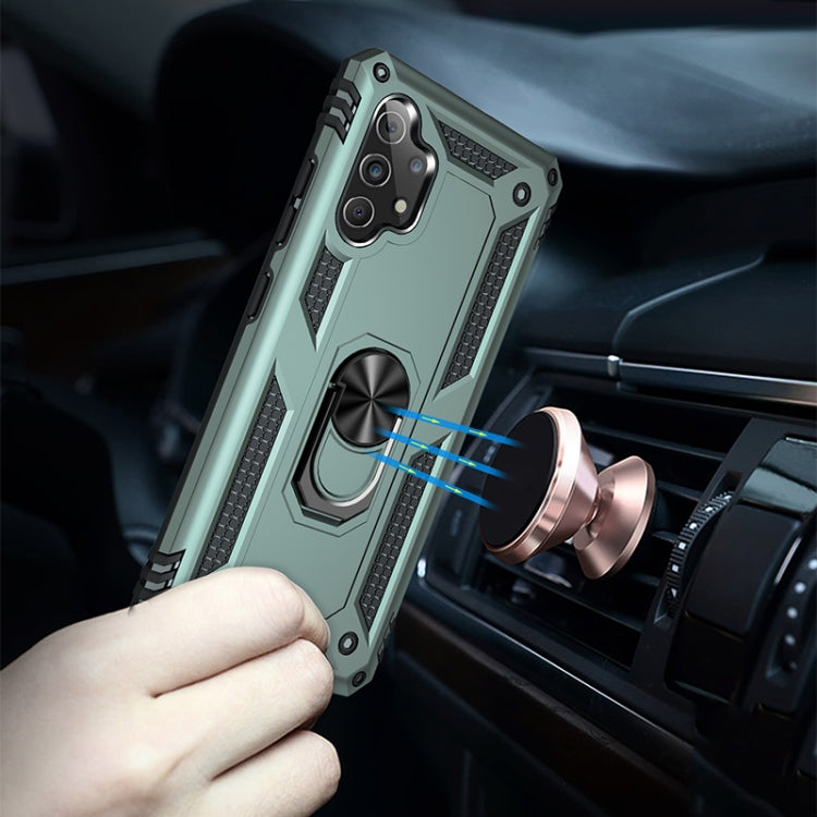 For Samsung Galaxy A32 4G Shockproof TPU + PC Protective Case with 360 Degree Rotating Holder