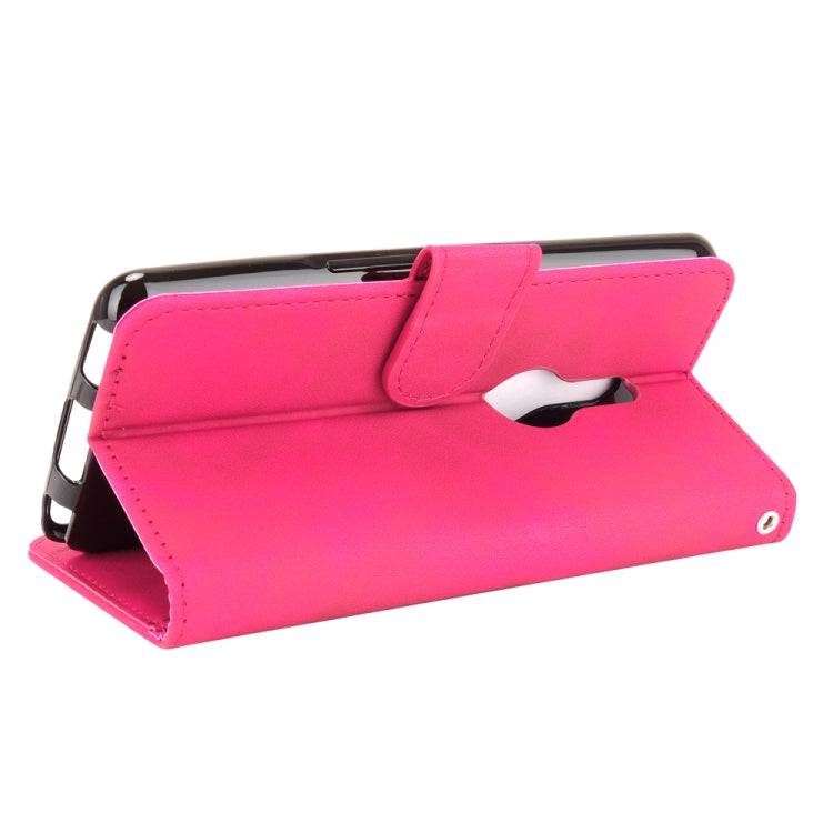 For Fujitsu Be4 Plus F-41B Solid Color Skin Feel Magnetic Buckle Horizontal Flip Calf Texture PU Leather Case with Holder & Card Slots & Wallet