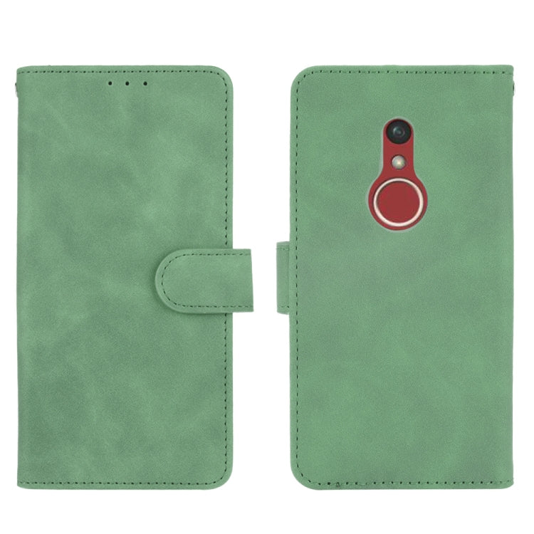 For Fujitsu Be4 Plus F-41B Solid Color Skin Feel Magnetic Buckle Horizontal Flip Calf Texture PU Leather Case with Holder & Card Slots & Wallet