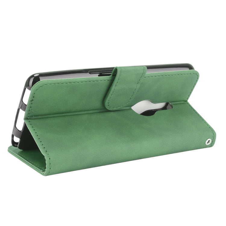 For Fujitsu Be4 Plus F-41B Solid Color Skin Feel Magnetic Buckle Horizontal Flip Calf Texture PU Leather Case with Holder & Card Slots & Wallet