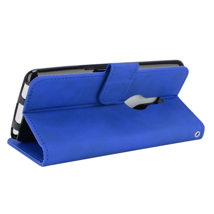 For Fujitsu Be4 Plus F-41B Solid Color Skin Feel Magnetic Buckle Horizontal Flip Calf Texture PU Leather Case with Holder & Card Slots & Wallet