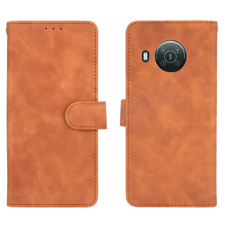 For Nokia X10 Solid Color Skin Feel Magnetic Buckle Horizontal Flip Calf Texture PU Leather Case with Holder & Card Slots & Wallet