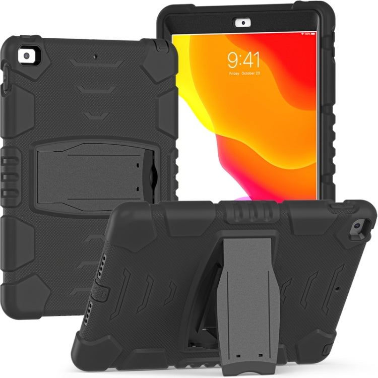 For iPad 10.2 2021 / 2020 / 2019 3-Layer Protection Screen Frame + PC + Silicone Shockproof Combination Case with Holder