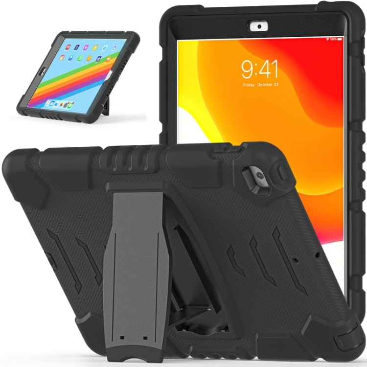 For iPad 10.2 2021 / 2020 / 2019 3-Layer Protection Screen Frame + PC + Silicone Shockproof Combination Case with Holder