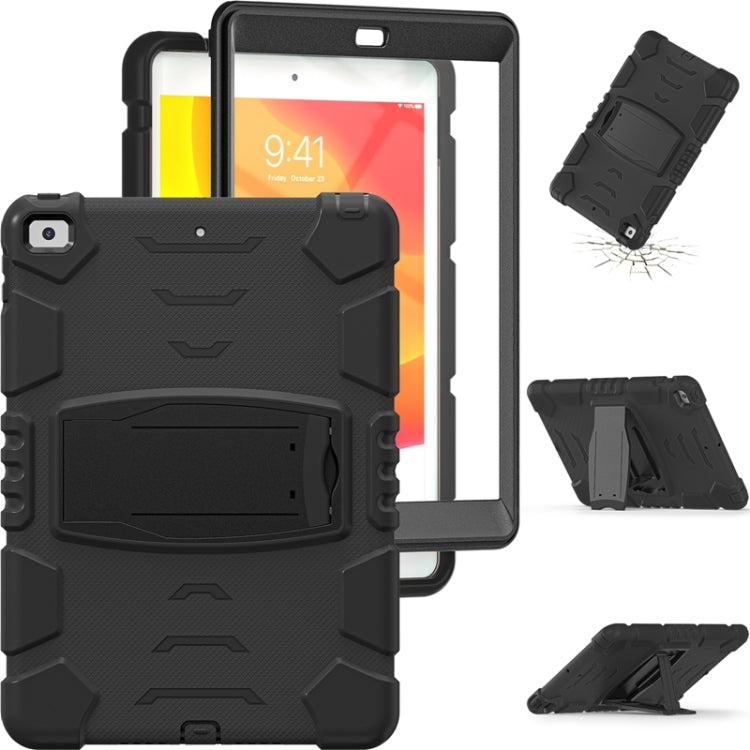 For iPad 10.2 2021 / 2020 / 2019 3-Layer Protection Screen Frame + PC + Silicone Shockproof Combination Case with Holder