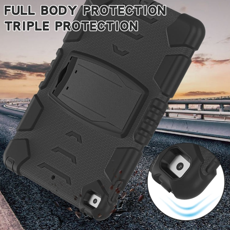 For iPad 10.2 2021 / 2020 / 2019 3-Layer Protection Screen Frame + PC + Silicone Shockproof Combination Case with Holder