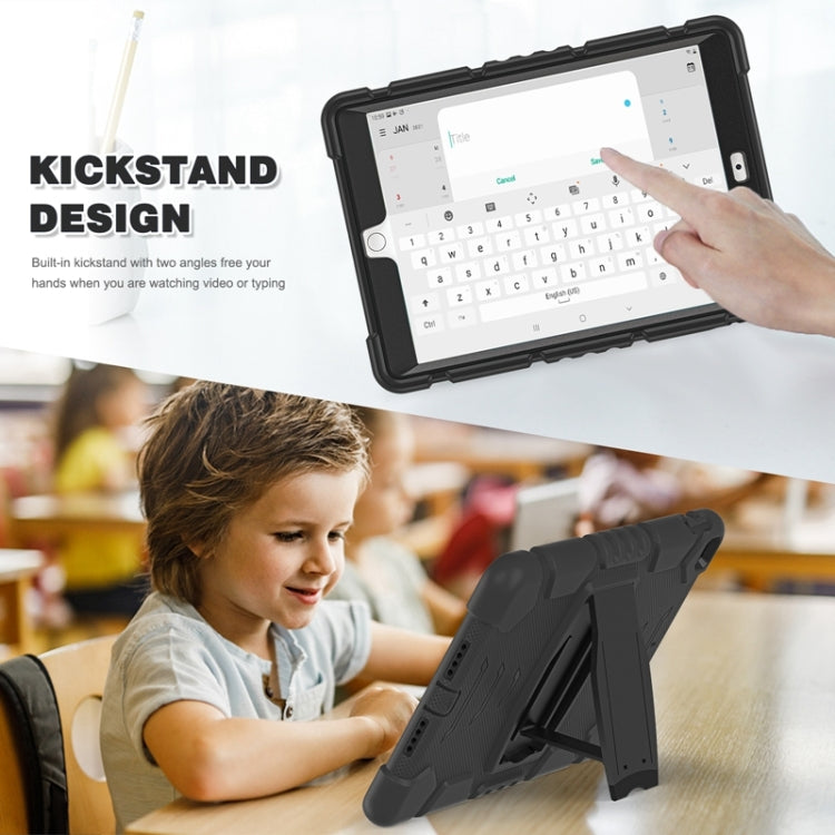 For iPad 10.2 2021 / 2020 / 2019 3-Layer Protection Screen Frame + PC + Silicone Shockproof Combination Case with Holder