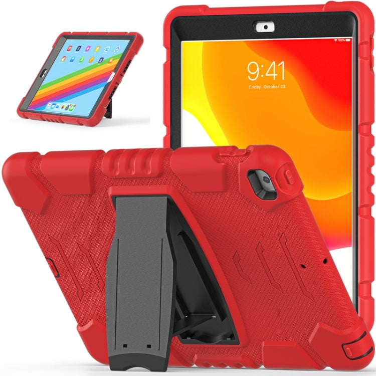 For iPad 10.2 2021 / 2020 / 2019 3-Layer Protection Screen Frame + PC + Silicone Shockproof Combination Case with Holder