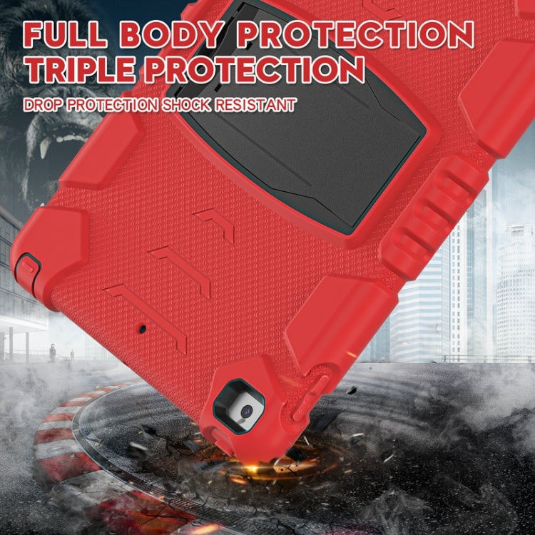 For iPad 10.2 2021 / 2020 / 2019 3-Layer Protection Screen Frame + PC + Silicone Shockproof Combination Case with Holder