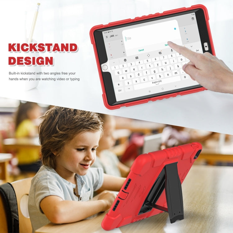 For iPad 10.2 2021 / 2020 / 2019 3-Layer Protection Screen Frame + PC + Silicone Shockproof Combination Case with Holder