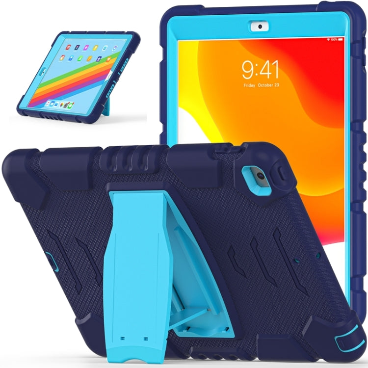 For iPad 10.2 2021 / 2020 / 2019 3-Layer Protection Screen Frame + PC + Silicone Shockproof Combination Case with Holder