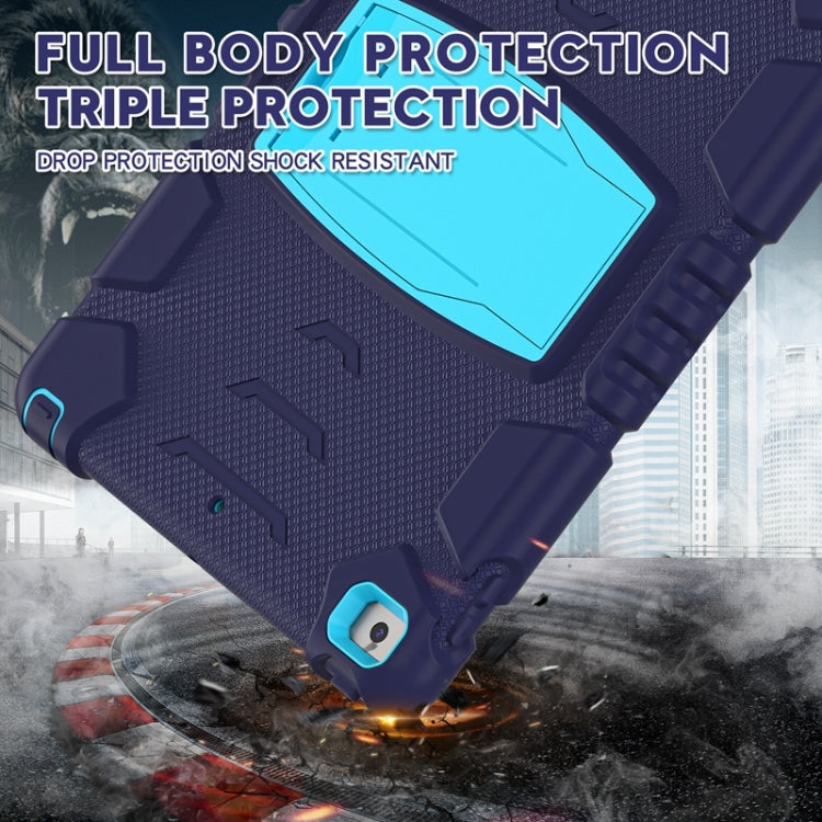 For iPad 10.2 2021 / 2020 / 2019 3-Layer Protection Screen Frame + PC + Silicone Shockproof Combination Case with Holder