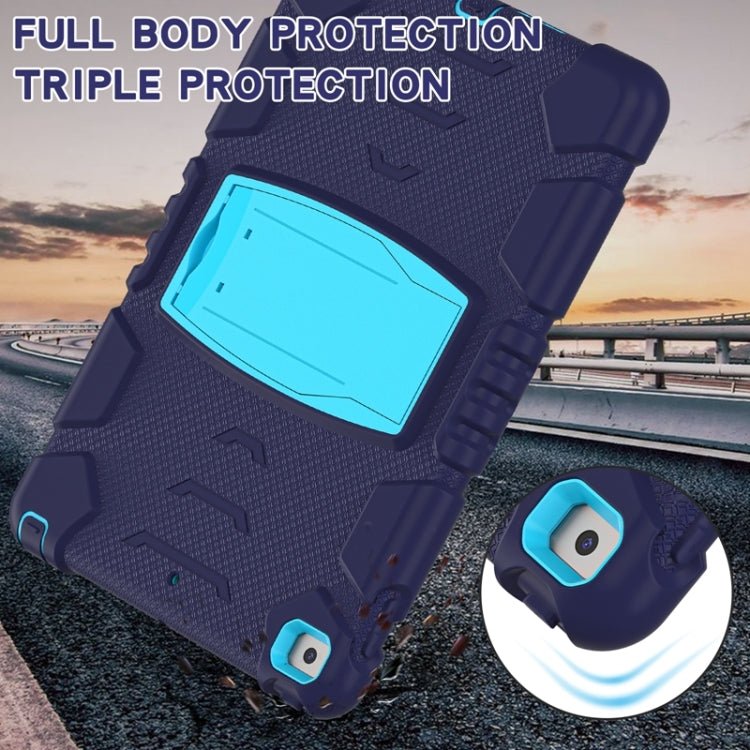 For iPad 10.2 2021 / 2020 / 2019 3-Layer Protection Screen Frame + PC + Silicone Shockproof Combination Case with Holder