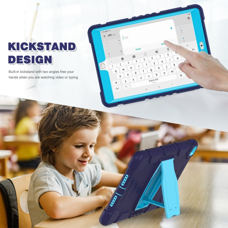 For iPad 10.2 2021 / 2020 / 2019 3-Layer Protection Screen Frame + PC + Silicone Shockproof Combination Case with Holder