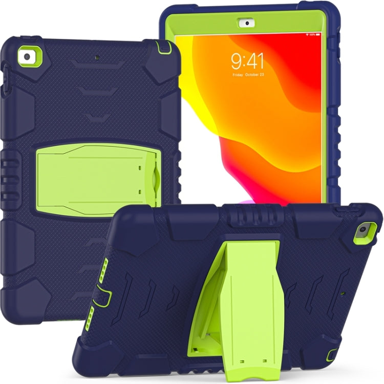 For iPad 10.2 2021 / 2020 / 2019 3-Layer Protection Screen Frame + PC + Silicone Shockproof Combination Case with Holder