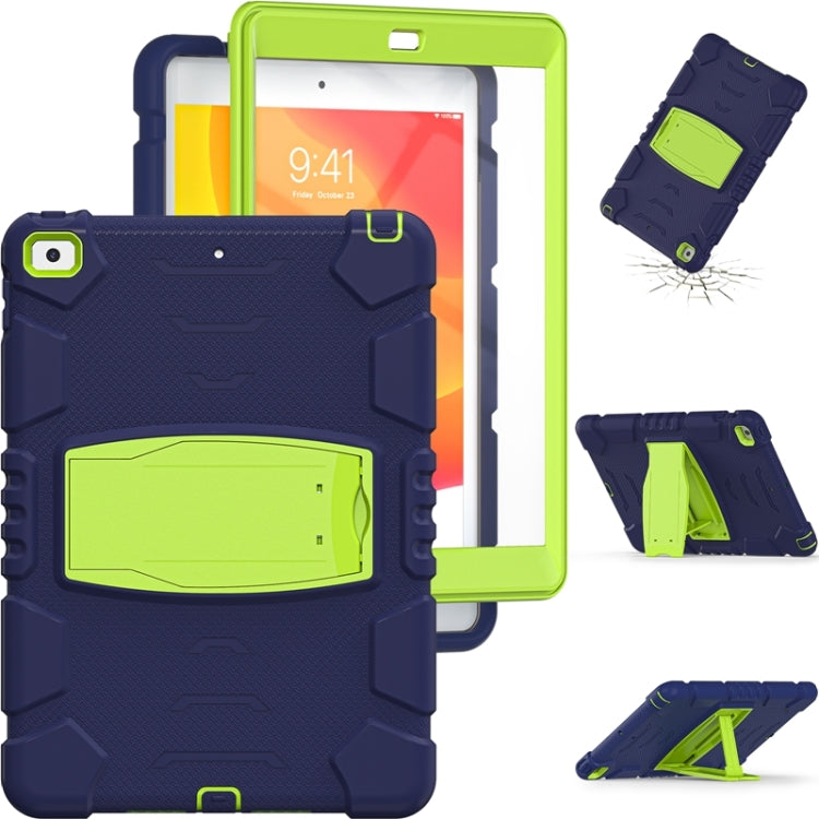 For iPad 10.2 2021 / 2020 / 2019 3-Layer Protection Screen Frame + PC + Silicone Shockproof Combination Case with Holder