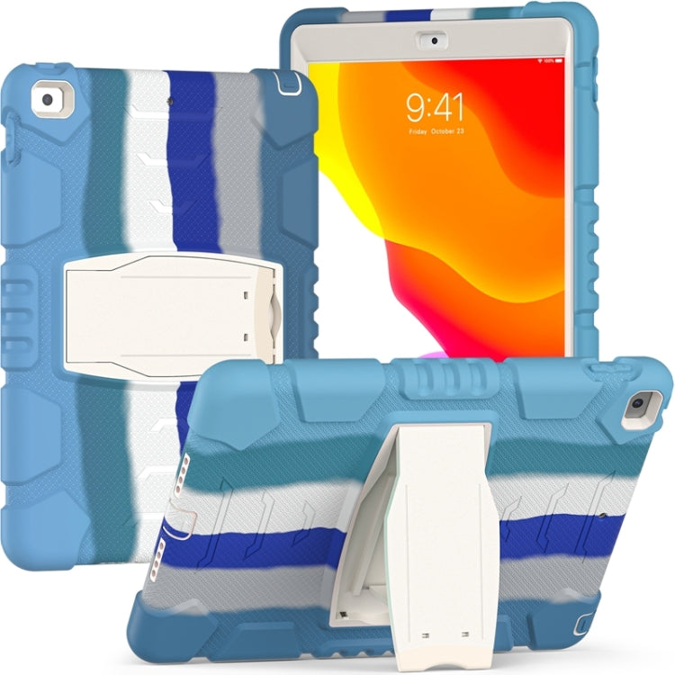 For iPad 10.2 2021 / 2020 / 2019 3-Layer Protection Screen Frame + PC + Silicone Shockproof Combination Case with Holder