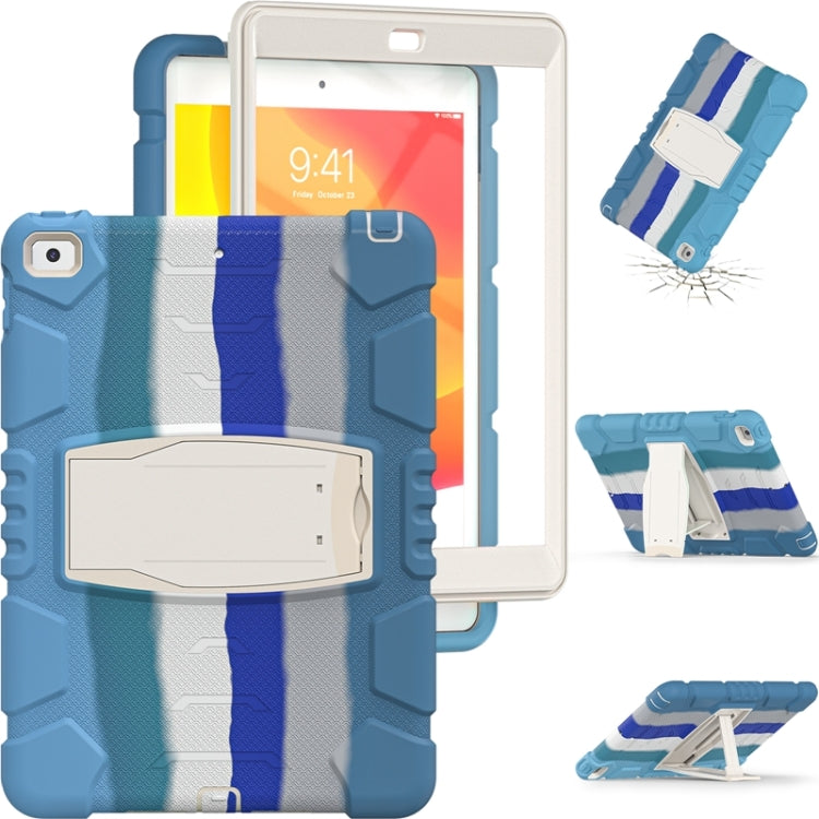 For iPad 10.2 2021 / 2020 / 2019 3-Layer Protection Screen Frame + PC + Silicone Shockproof Combination Case with Holder
