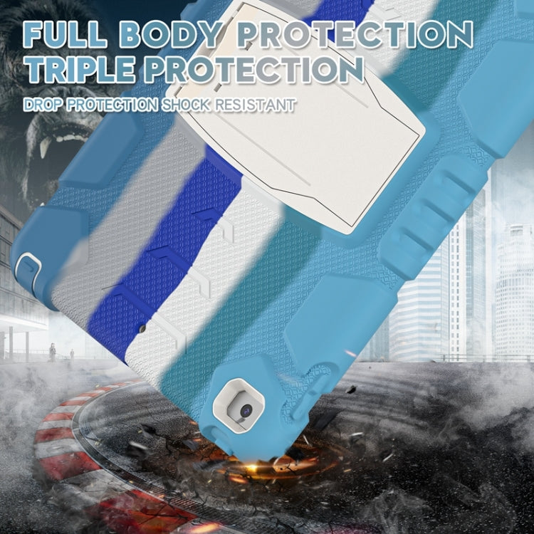 For iPad 10.2 2021 / 2020 / 2019 3-Layer Protection Screen Frame + PC + Silicone Shockproof Combination Case with Holder